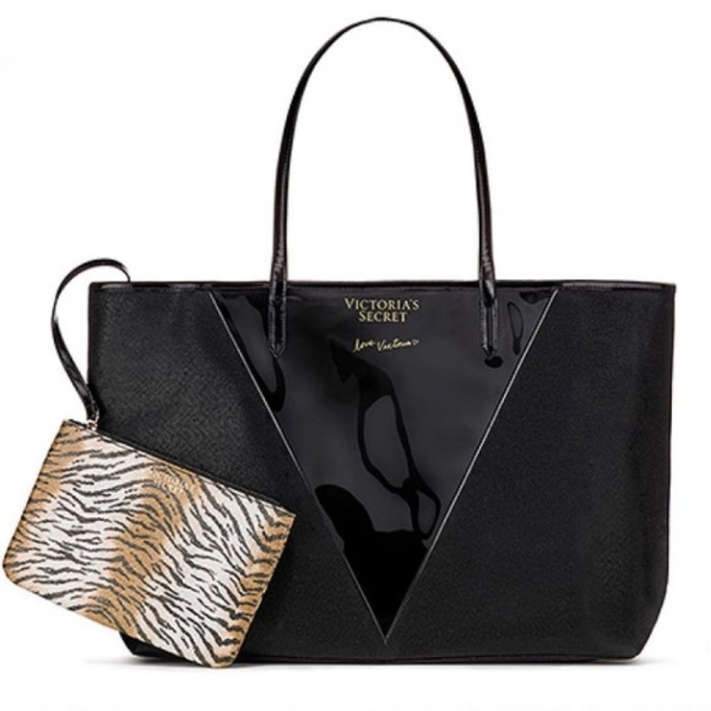 Victoria’s Secret Tote bag with animal print Pouch